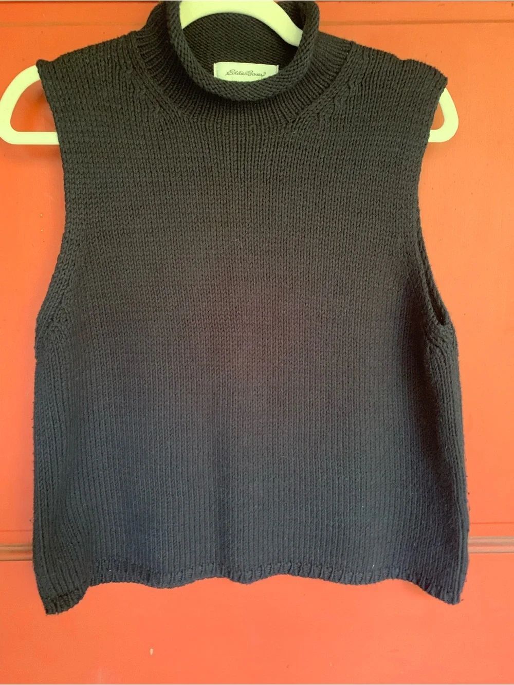 Eddie Bauer Black Knit Sleeveless Top